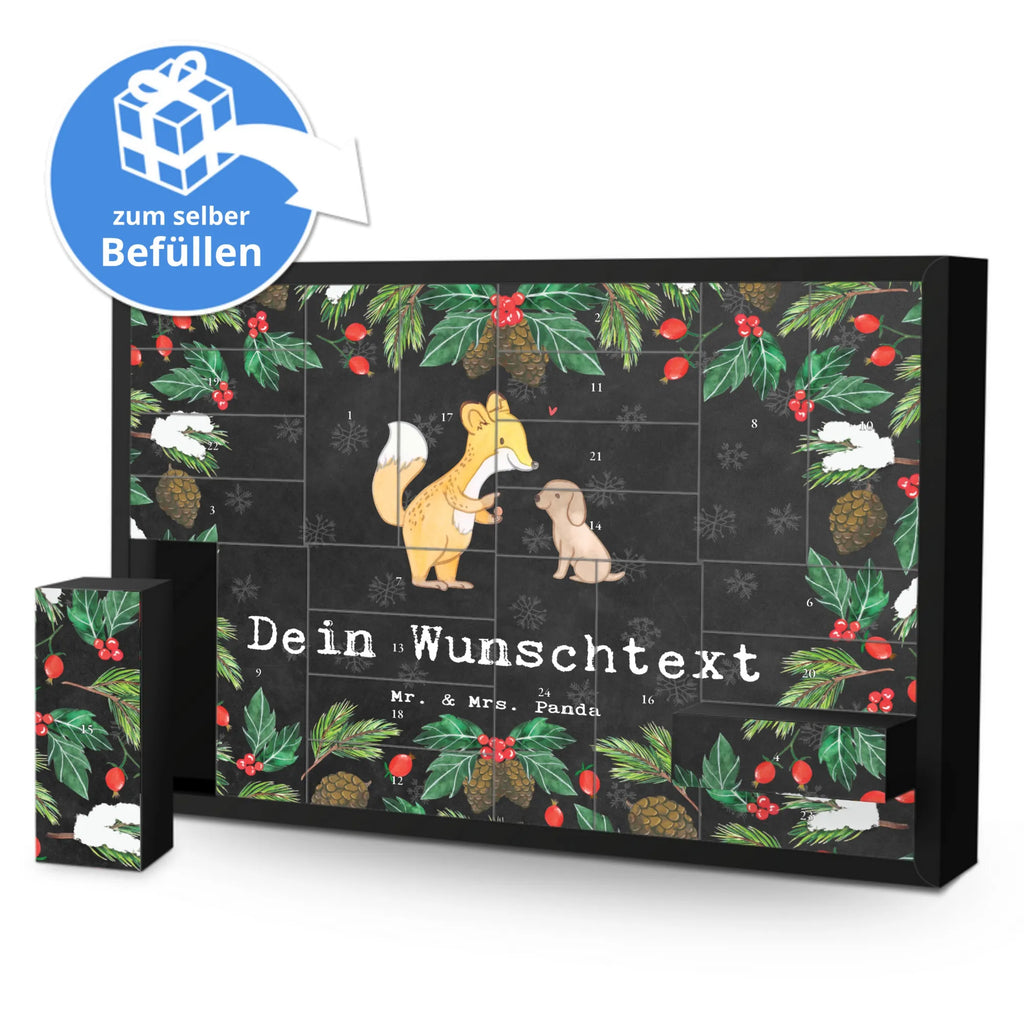 Personalisierter Befüllbarer Adventskalender Fuchs Hundetraining Befüllbarer Adventskalender, Adventskalender zum selbst befüllen, Geschenk, Sport, Sportart, Hobby, Schenken, Danke, Dankeschön, Auszeichnung, Gewinn, Sportler, Hundetraining, Hundeerziehung, Hundeschule, Welpenschule, Hundeprüfung