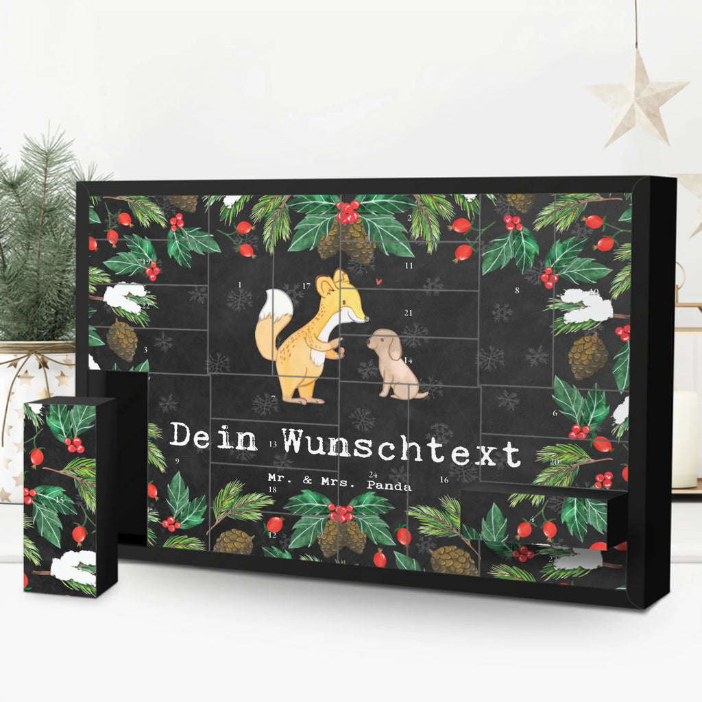 Personalisierter Befüllbarer Adventskalender Fuchs Hundetraining Befüllbarer Adventskalender, Adventskalender zum selbst befüllen, Geschenk, Sport, Sportart, Hobby, Schenken, Danke, Dankeschön, Auszeichnung, Gewinn, Sportler, Hundetraining, Hundeerziehung, Hundeschule, Welpenschule, Hundeprüfung