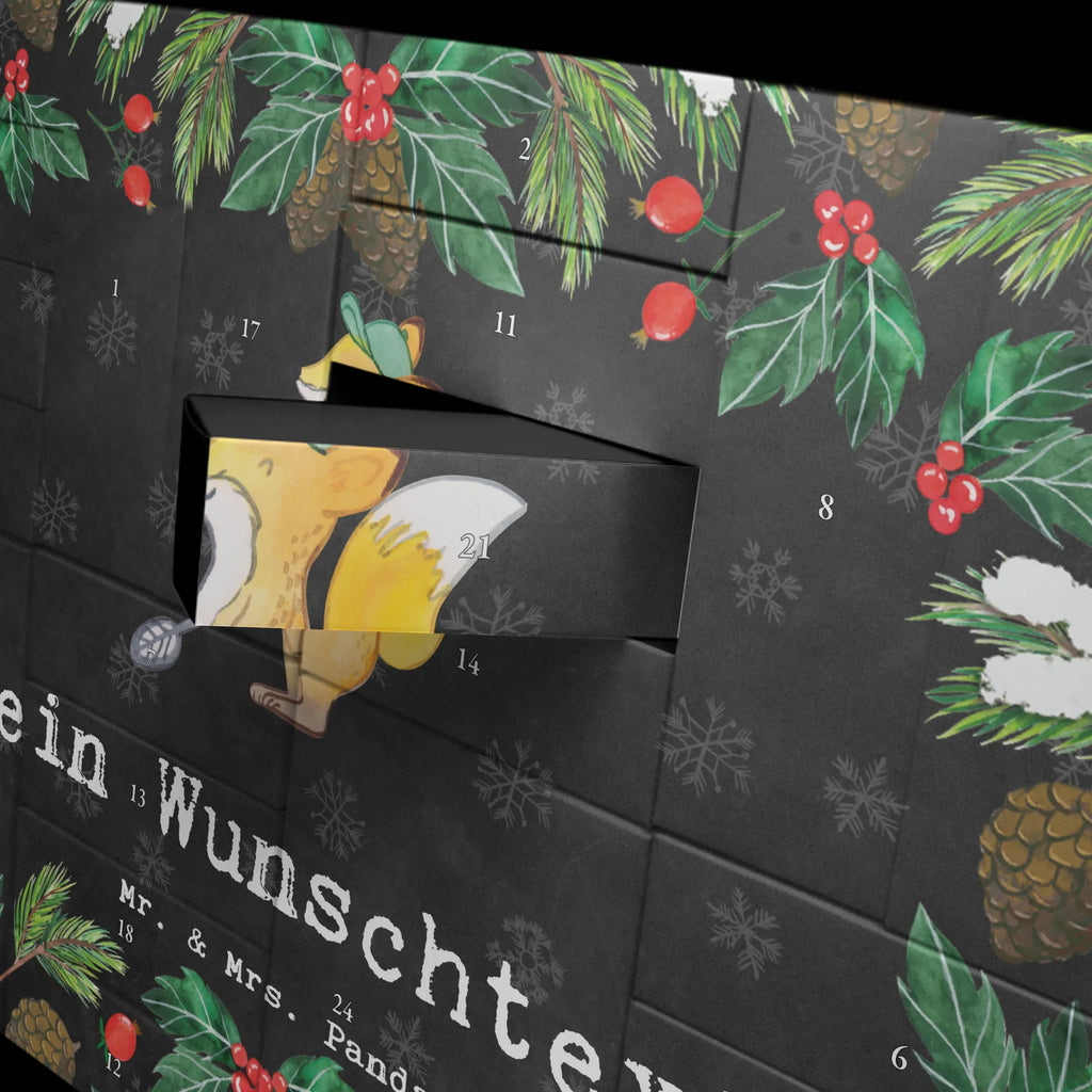 Personalisierter Befüllbarer Adventskalender Fuchs Metalldetektor Befüllbarer Adventskalender, Adventskalender zum selbst befüllen, Geschenk, Sport, Sportart, Hobby, Schenken, Danke, Dankeschön, Auszeichnung, Gewinn, Sportler, Metalldetektor, Schatzsuche, Sondengänger, Münzen suchen, sondeln