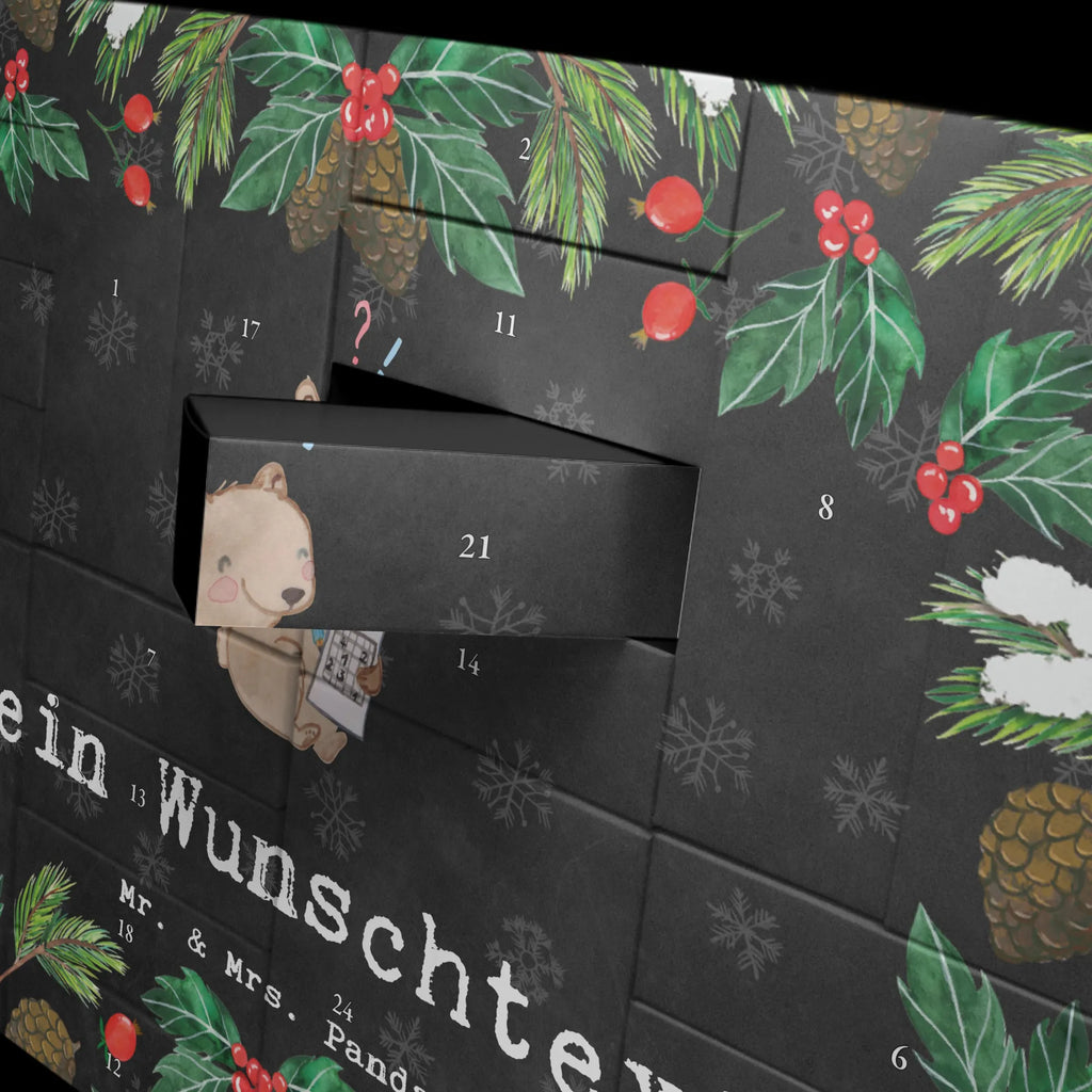 Personalisierter Befüllbarer Adventskalender Bär Rätsel lösen Befüllbarer Adventskalender, Adventskalender zum selbst befüllen, Geschenk, Sport, Sportart, Hobby, Schenken, Danke, Dankeschön, Auszeichnung, Gewinn, Sportler, Rätsel lösen, Kreuzworträtsel lösen, Knobeln, Gedächtnistraining, Gedächtnissport