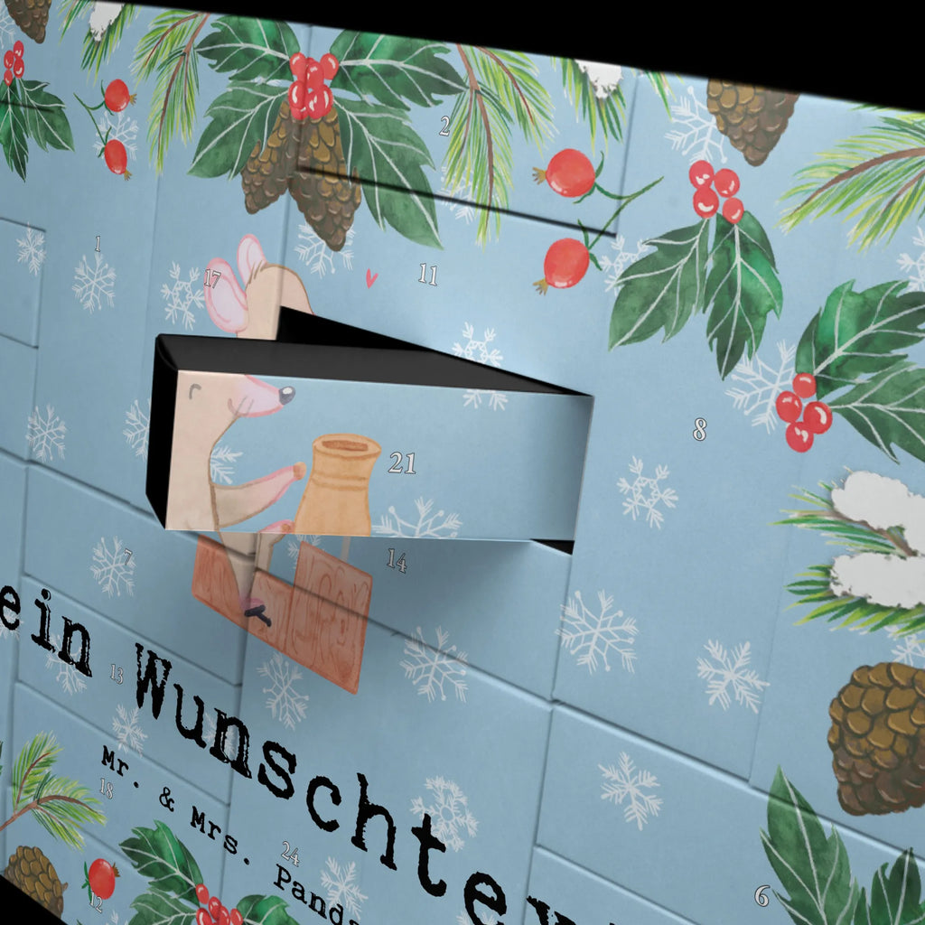 Personalisierter Befüllbarer Adventskalender Maus Töpfern Befüllbarer Adventskalender, Adventskalender zum selbst befüllen, Geschenk, Sport, Sportart, Hobby, Schenken, Danke, Dankeschön, Auszeichnung, Gewinn, Sportler, Töpfern, Töpferei, Töpferkurs