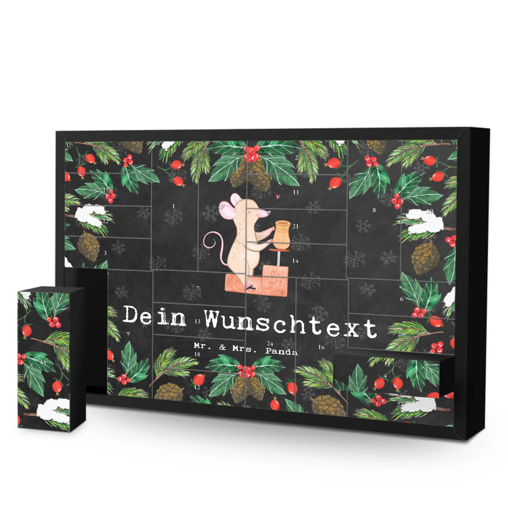 Personalisierter Befüllbarer Adventskalender Maus Töpfern Befüllbarer Adventskalender, Adventskalender zum selbst befüllen, Geschenk, Sport, Sportart, Hobby, Schenken, Danke, Dankeschön, Auszeichnung, Gewinn, Sportler, Töpfern, Töpferei, Töpferkurs