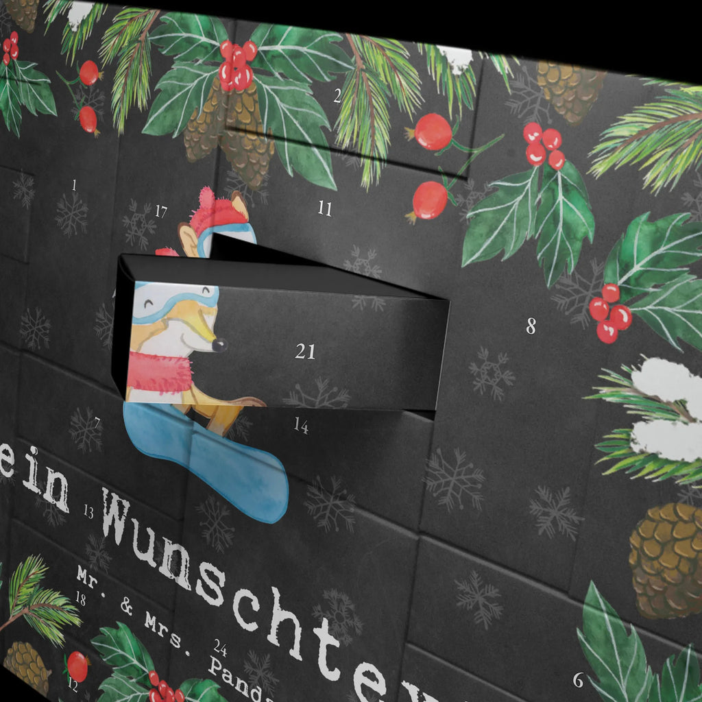 Personalisierter Befüllbarer Adventskalender Hase Snowboarden Befüllbarer Adventskalender, Adventskalender zum selbst befüllen, Geschenk, Sport, Sportart, Hobby, Schenken, Danke, Dankeschön, Auszeichnung, Gewinn, Sportler, Snowboard, snowboarden, Wintersport, Snowboardschule, Winterurlaub