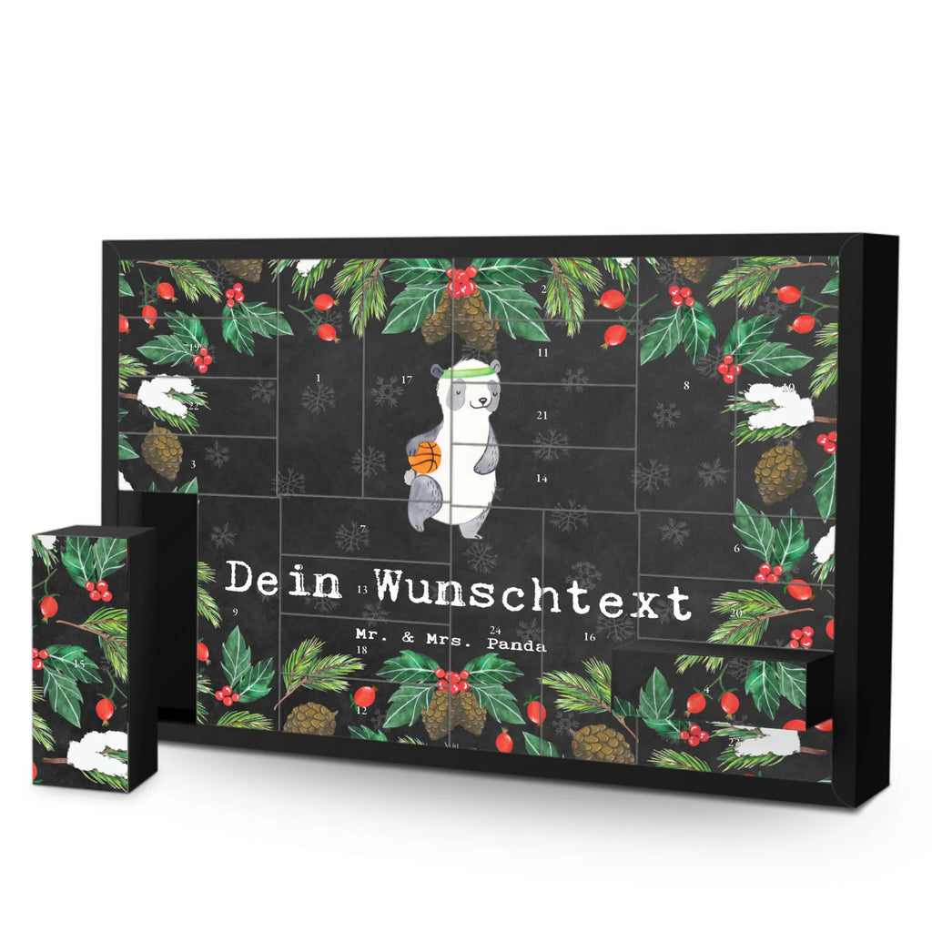 Personalisierter Befüllbarer Adventskalender Panda Basketball Befüllbarer Adventskalender, Adventskalender zum selbst befüllen, Geschenk, Sport, Sportart, Hobby, Schenken, Danke, Dankeschön, Auszeichnung, Gewinn, Sportler, Basketball, Basketball Verein, Basketball Verband, Basketballplatz