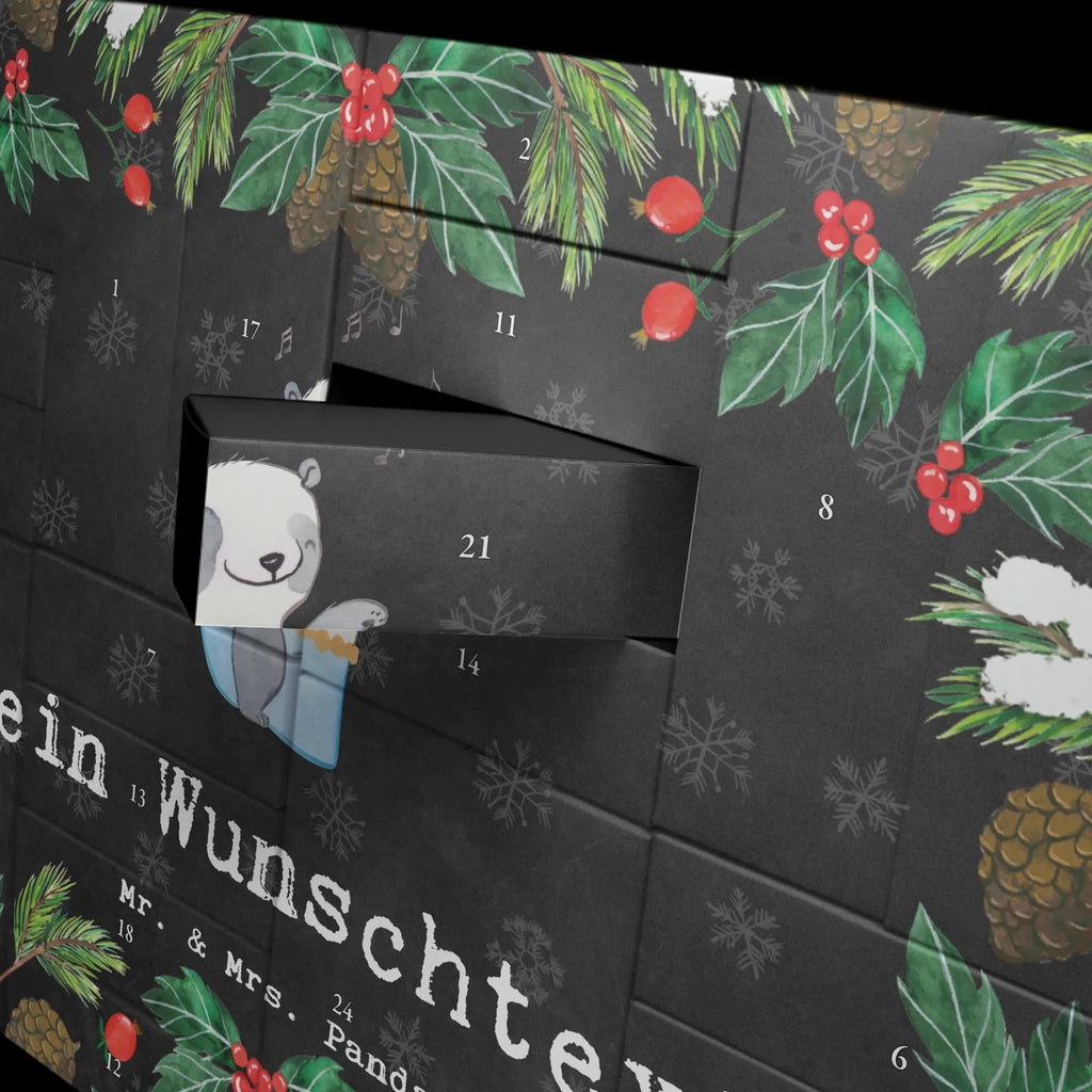 Personalisierter Befüllbarer Adventskalender Panda Bauchtanz Befüllbarer Adventskalender, Adventskalender zum selbst befüllen, Geschenk, Sport, Sportart, Hobby, Schenken, Danke, Dankeschön, Auszeichnung, Gewinn, Sportler, Bauchtanz, orientalischer Tanz, Tanzen