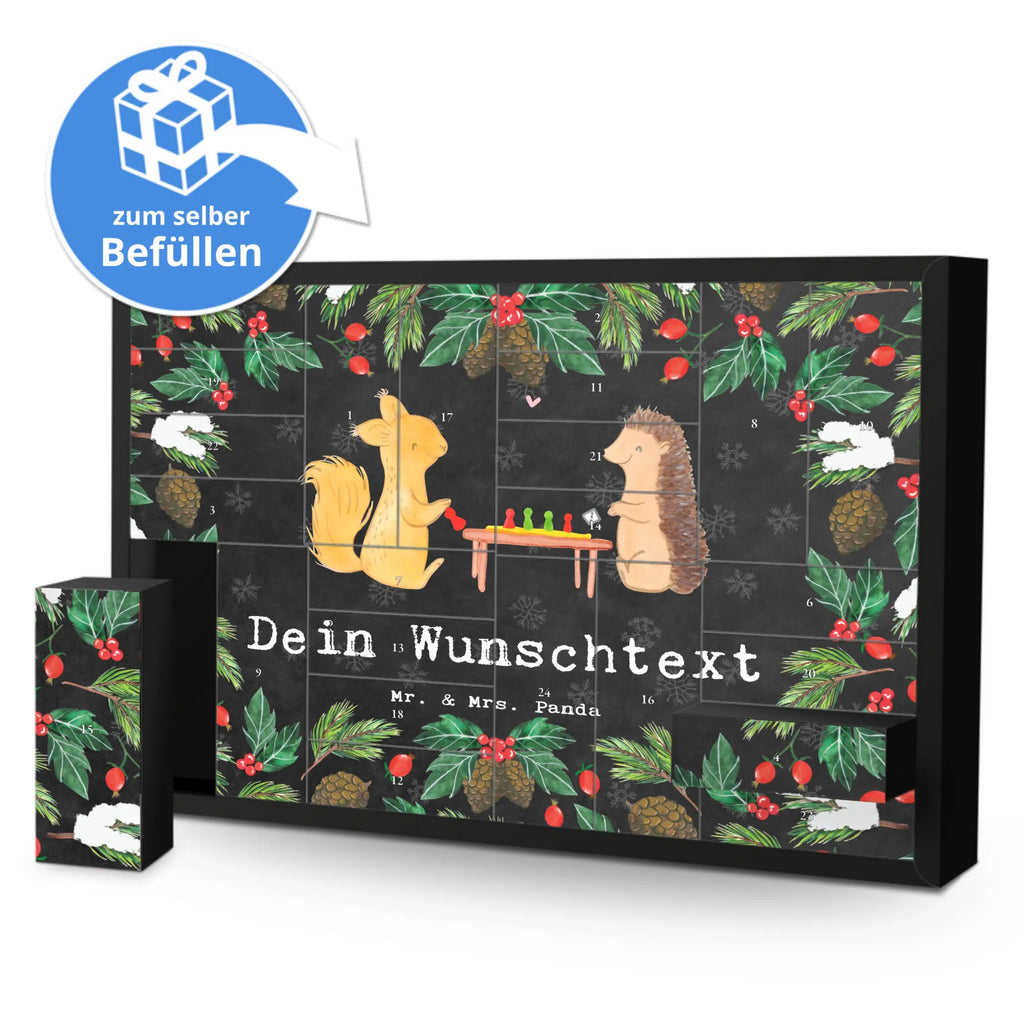 Personalisierter Befüllbarer Adventskalender Eichhörnchen Gesellschaftsspiele Befüllbarer Adventskalender, Adventskalender zum selbst befüllen, Geschenk, Sport, Sportart, Hobby, Schenken, Danke, Dankeschön, Auszeichnung, Gewinn, Sportler, Gesellschaftsspiele, Spielen, Spieleabend