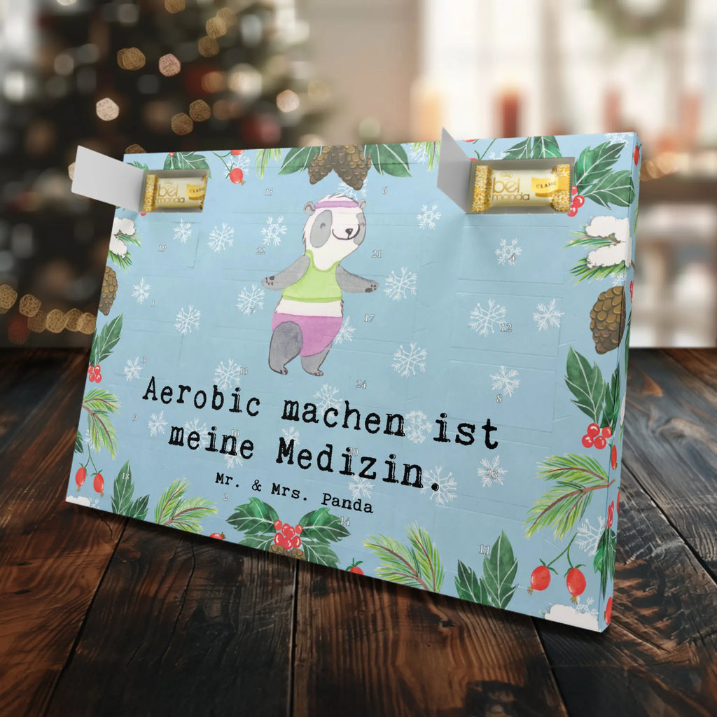 Marzipan Adventskalender Panda Aerobic Marzipan Adventskalender, Geschenk, Sport, Sportart, Hobby, Schenken, Danke, Dankeschön, Auszeichnung, Gewinn, Sportler, Aerobic, Aerobic Fitness, Fitnessstudio