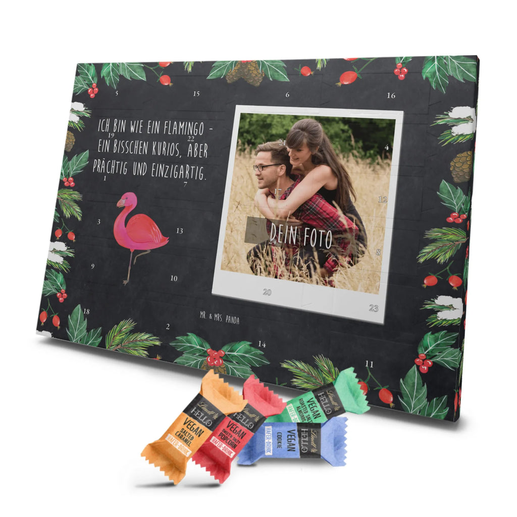 Personalisierter veganer Foto Adventskalender Flamingo Classic Personalisierter veganer Foto Adventskalender, Flamingo, Einzigartig, Selbstliebe, Stolz, ich, für mich, Spruch, Freundin, Freundinnen, Außenseiter, Sohn, Tochter, Geschwister