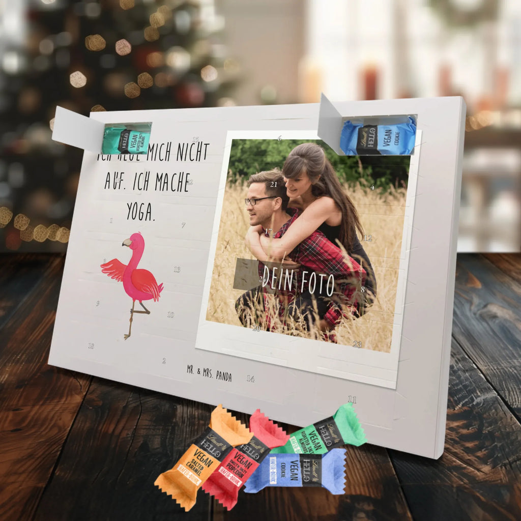 Personalisierter veganer Foto Adventskalender Flamingo Yoga Personalisierter veganer Foto Adventskalender, Flamingo, Vogel, Yoga, Namaste, Achtsamkeit, Yoga-Übung, Entspannung, Ärger, Aufregen, Tiefenentspannung