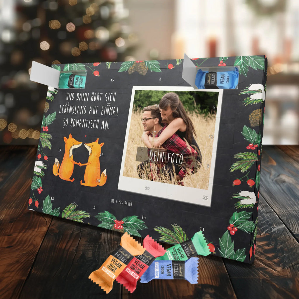 Personalisierter veganer Foto Adventskalender Füchse Liebe Personalisierter veganer Foto Adventskalender, Fuchs, Füchse, Fox, Liebe, Liebespaar, Paar, Partner, Freundin, Freund, Ehe, Verlobte, Ehemann, Ehefrau, Liebesbeweis