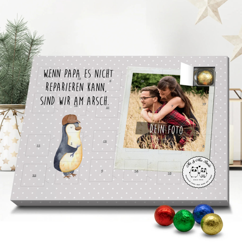 Personalisierter Schoko Foto Adventskalender Wenn Papa es nicht reparieren kann, sind wir am Arsch Personalisierter Schoko Foto Adventskalender, Familie, Vatertag, Muttertag, Bruder, Schwester, Mama, Papa, Oma, Opa, Vater, Geschenk Papa, Bester Papa der Welt