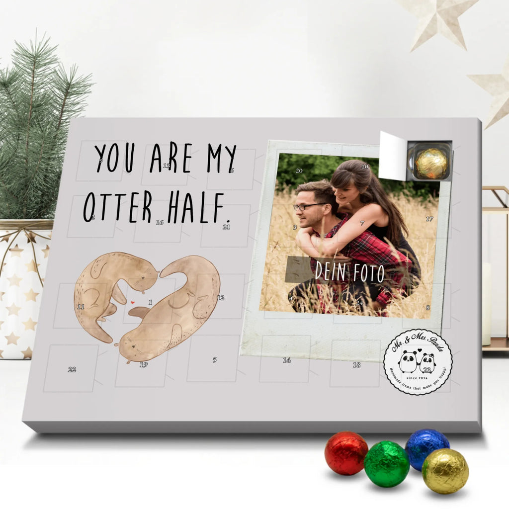 Personalisierter Schoko Foto Adventskalender Otter Herz Personalisierter Schoko Foto Adventskalender, Otter, Fischotter, Seeotter, Liebe, Herz, Liebesbeweis, Liebesgeschenk, Bessere Hälfte, Love you, Jahrestag, Hochzeitstag, Verlobung, gemeinsames Leben