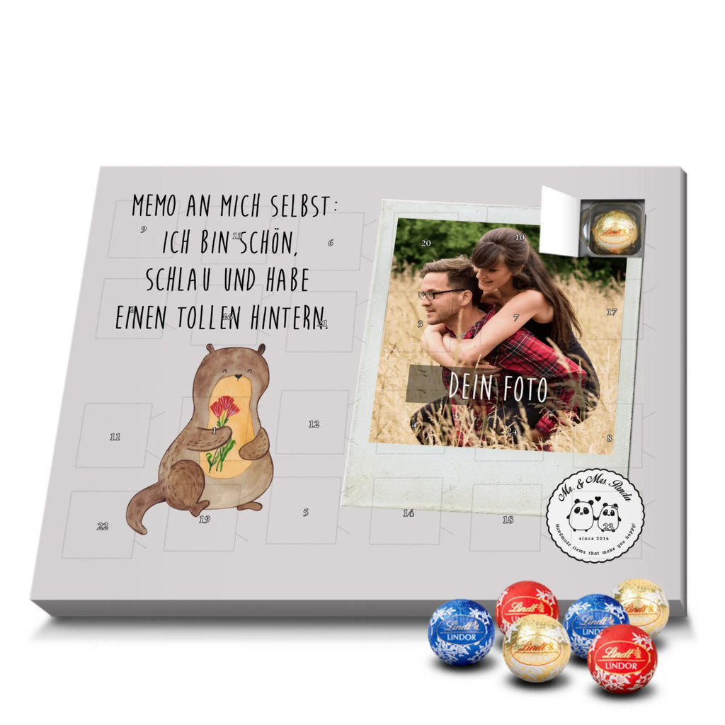 Personalisierter Kugel Markenschokolade Foto Adventskalender Otter Blumenstrauß Personalisierter Kugel Markenschokolade Foto Adventskalender, Otter, Fischotter, Seeotter, Otter Seeotter See Otter