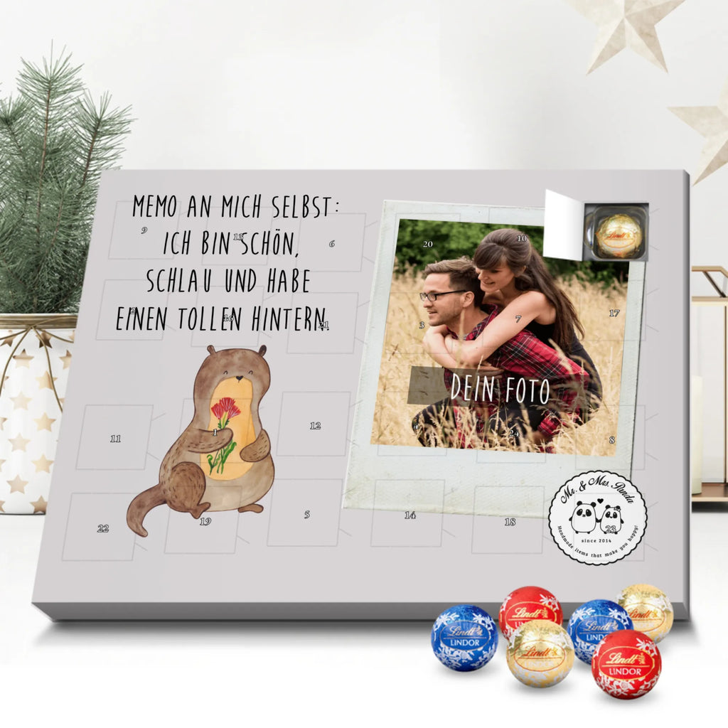 Personalisierter Kugel Markenschokolade Foto Adventskalender Otter Blumenstrauß Personalisierter Kugel Markenschokolade Foto Adventskalender, Otter, Fischotter, Seeotter, Otter Seeotter See Otter