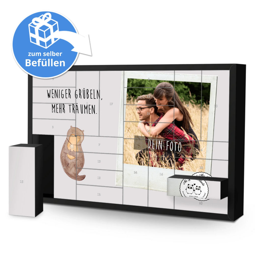 Personalisierter Befüllbarer Foto Adventskalender Otter Muschel Personalisierter Befüllbarer Foto Adventskalender, Otter, Fischotter, Seeotter, Otterliebe, grübeln, träumen, Motivation, Tagträumen, Büro