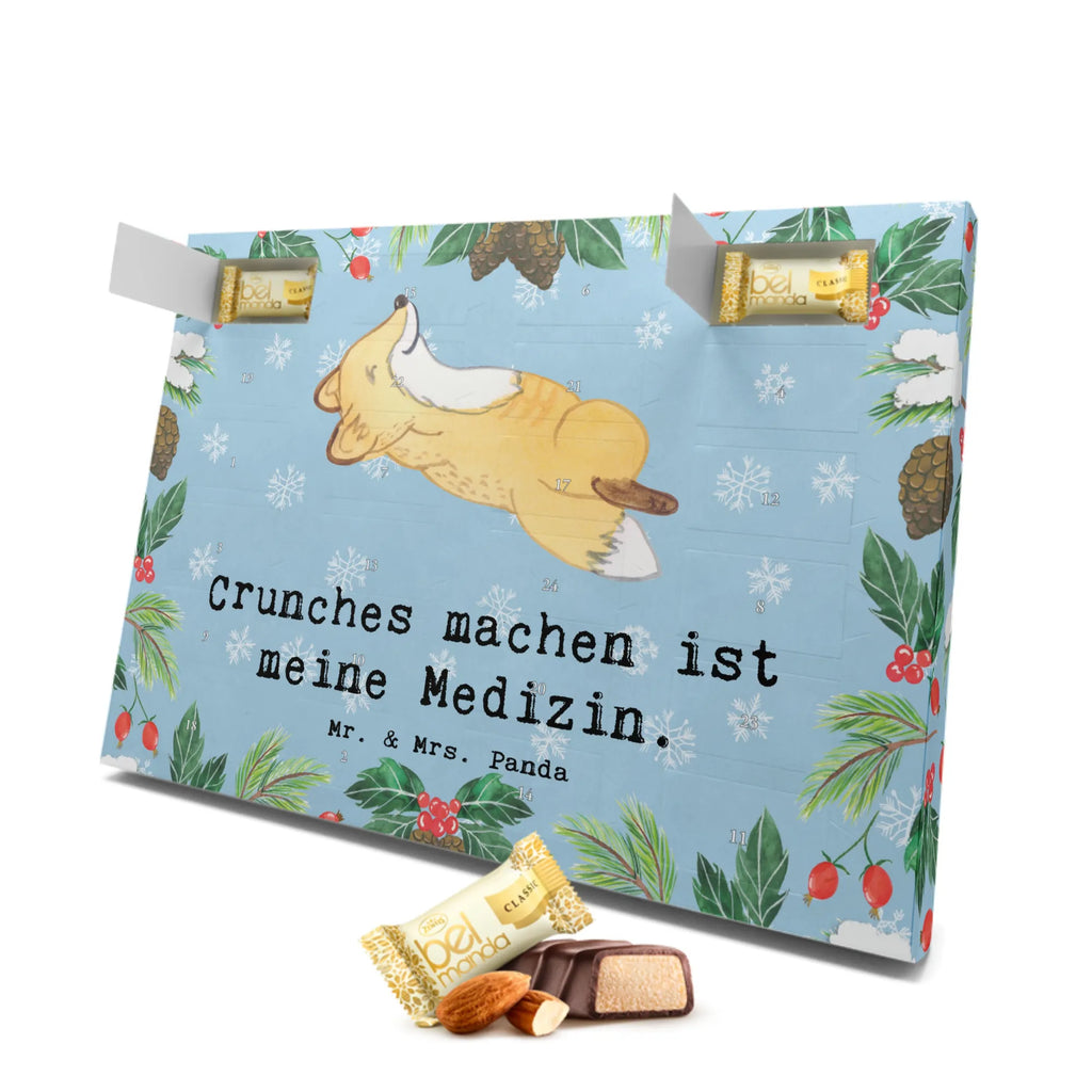 Marzipan Adventskalender Fuchs Crunches Marzipan Adventskalender, Geschenk, Sport, Sportart, Hobby, Schenken, Danke, Dankeschön, Auszeichnung, Gewinn, Sportler, Crunches, Fitness, Bauchpressen, Fitnessstudio