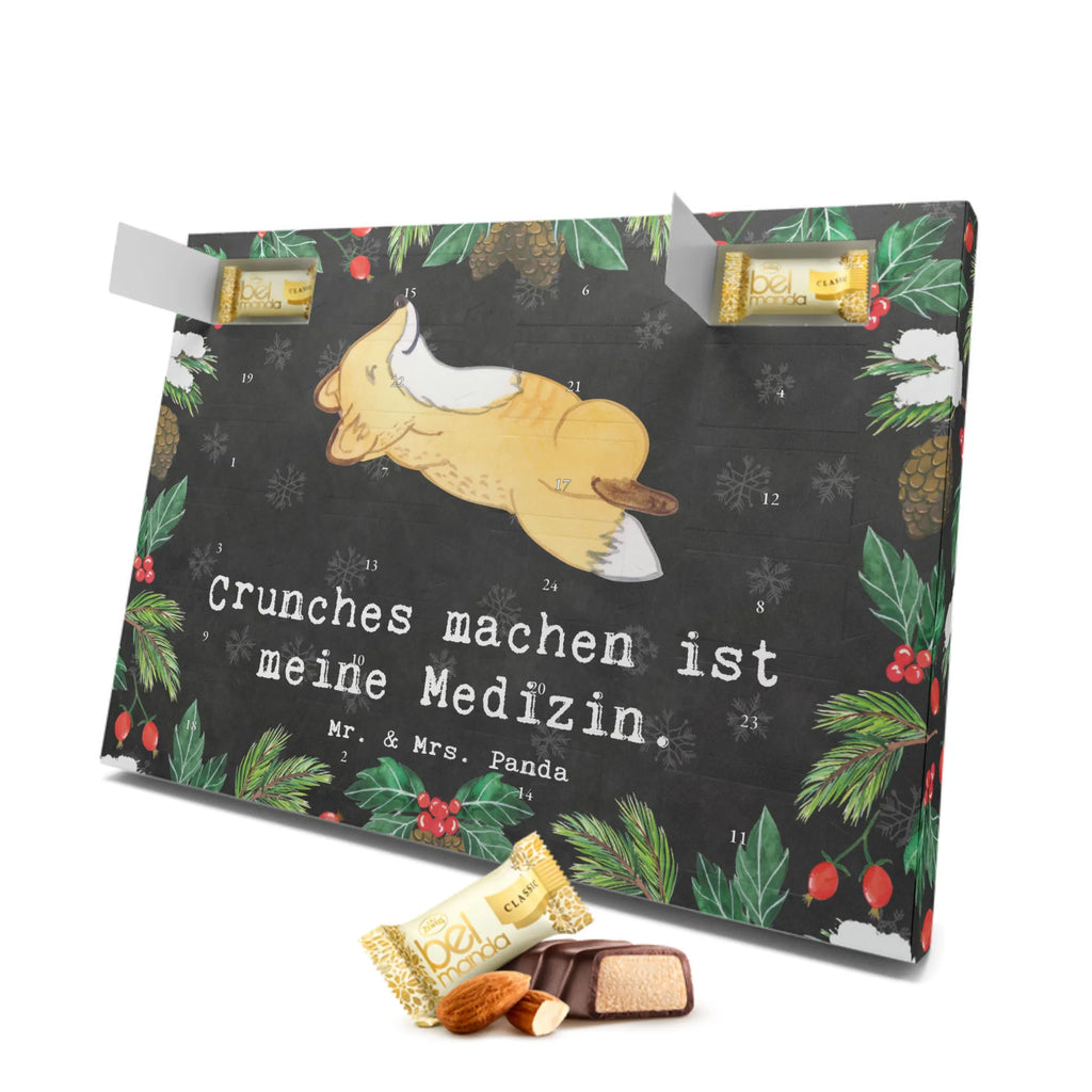 Marzipan Adventskalender Fuchs Crunches Marzipan Adventskalender, Geschenk, Sport, Sportart, Hobby, Schenken, Danke, Dankeschön, Auszeichnung, Gewinn, Sportler, Crunches, Fitness, Bauchpressen, Fitnessstudio