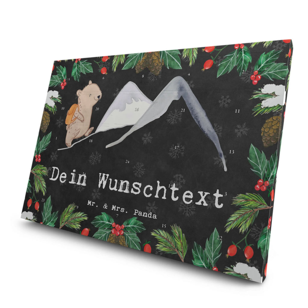 Personalisierter Tee Adventskalender Bär Bergsteigen Personalisierter Tee Adventskalender, Geschenk, Sport, Sportart, Hobby, Schenken, Danke, Dankeschön, Auszeichnung, Gewinn, Sportler, Bergsteigen, wandern, Bergsport, Trekking, Alpinismus, Alpinwandern