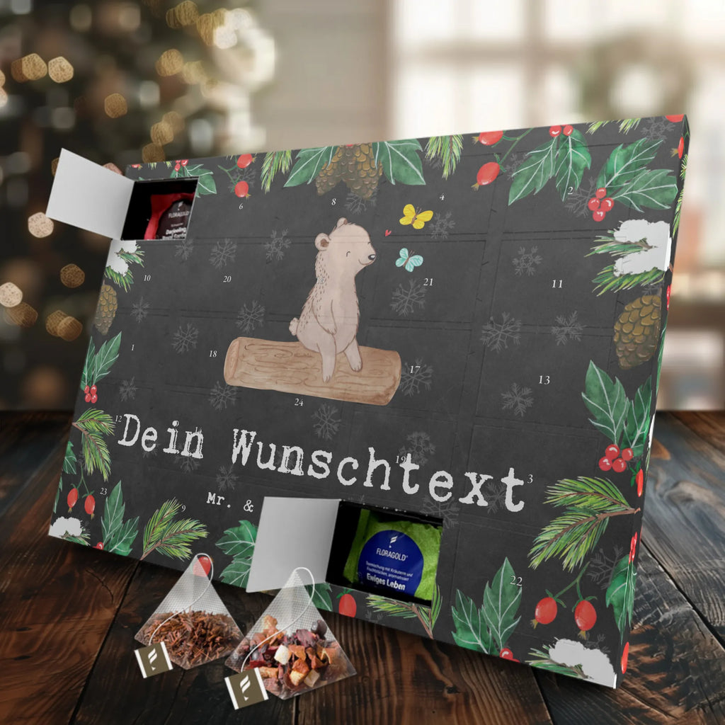 Personalisierter Tee Adventskalender Bär Naturliebhaber Personalisierter Tee Adventskalender, Geschenk, Sport, Sportart, Hobby, Schenken, Danke, Dankeschön, Auszeichnung, Gewinn, Sportler, Naturliebhaber, Outdoor, Wandern, Nature Lover