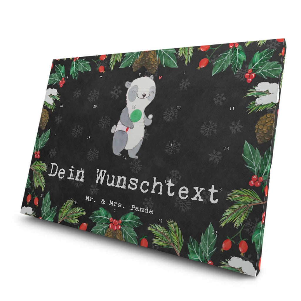 Personalisierter Tee Adventskalender Panda Tischtennis Personalisierter Tee Adventskalender, Geschenk, Sport, Sportart, Hobby, Schenken, Danke, Dankeschön, Auszeichnung, Gewinn, Sportler, Tischtennis, Tischtennis Bund, Tischtennis Verein, Ballsport