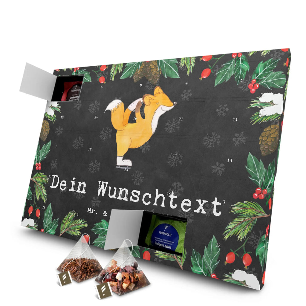 Personalisierter Tee Adventskalender Fuchs Eiskunstläufer Personalisierter Tee Adventskalender, Geschenk, Sport, Sportart, Hobby, Schenken, Danke, Dankeschön, Auszeichnung, Gewinn, Sportler, Eiskunstläufer, Eiskunstläuferin, Eiskunst