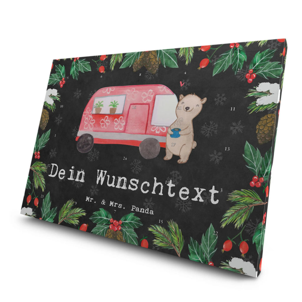 Personalisierter Tee Adventskalender Bär Camper Personalisierter Tee Adventskalender, Geschenk, Sport, Sportart, Hobby, Schenken, Danke, Dankeschön, Auszeichnung, Gewinn, Sportler, Camper, Campen, Zelten, Campingplatz, Wohnmobil, Roadtrip, Urlaub