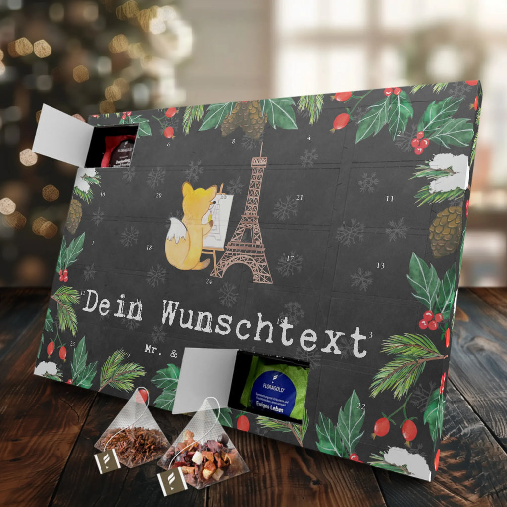 Personalisierter Tee Adventskalender Fuchs Urban sketching Personalisierter Tee Adventskalender, Geschenk, Sport, Sportart, Hobby, Schenken, Danke, Dankeschön, Auszeichnung, Gewinn, Sportler, Urban Sketching, Zeichnen, Künstler, Malen, Zeichenschule