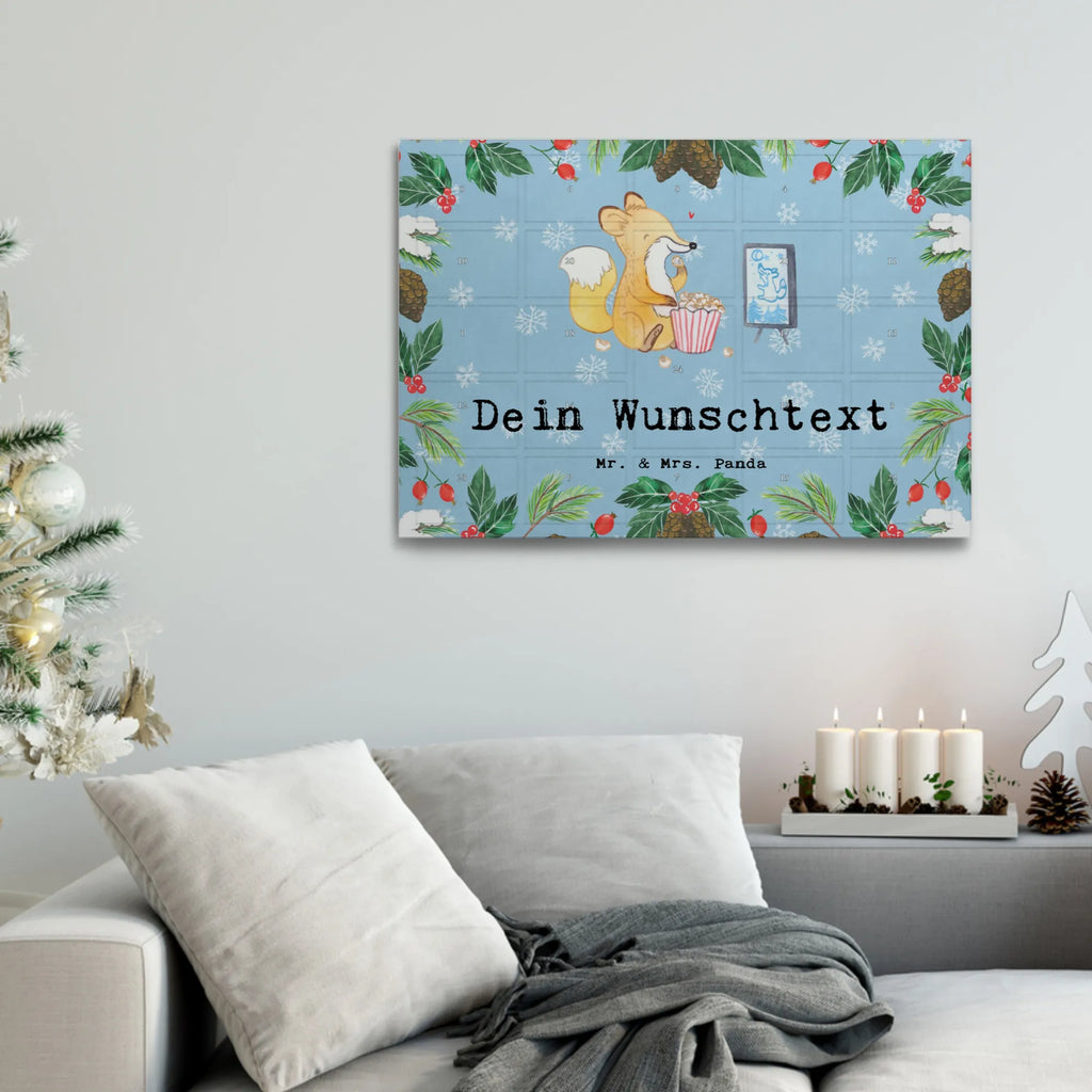 Personalisierter Tee Adventskalender Fuchs Filme gucken Personalisierter Tee Adventskalender, Geschenk, Sport, Sportart, Hobby, Schenken, Danke, Dankeschön, Auszeichnung, Gewinn, Sportler, Filmabend, Filme gucken, TV, Fernsehen, Kino