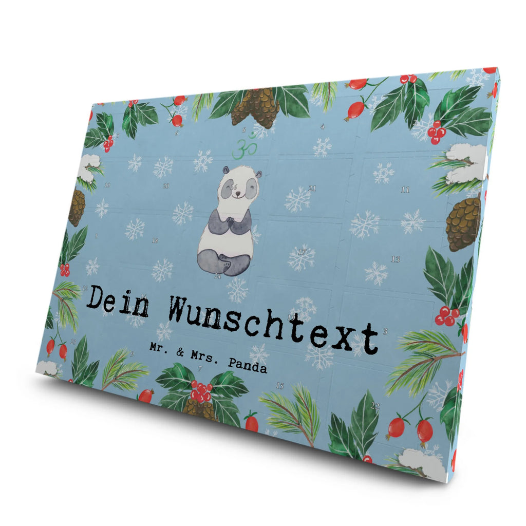 Personalisierter Tee Adventskalender Panda Meditieren Personalisierter Tee Adventskalender, Geschenk, Sport, Sportart, Hobby, Schenken, Danke, Dankeschön, Auszeichnung, Gewinn, Sportler, Meditieren, Meditation, Meditationskurs