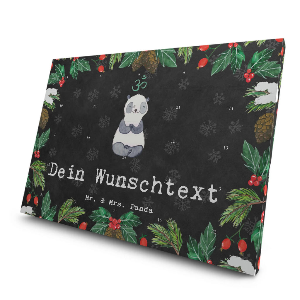 Personalisierter Tee Adventskalender Panda Meditieren Personalisierter Tee Adventskalender, Geschenk, Sport, Sportart, Hobby, Schenken, Danke, Dankeschön, Auszeichnung, Gewinn, Sportler, Meditieren, Meditation, Meditationskurs