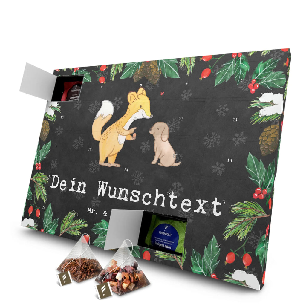 Personalisierter Tee Adventskalender Fuchs Hundetraining Personalisierter Tee Adventskalender, Geschenk, Sport, Sportart, Hobby, Schenken, Danke, Dankeschön, Auszeichnung, Gewinn, Sportler, Hundetraining, Hundeerziehung, Hundeschule, Welpenschule, Hundeprüfung