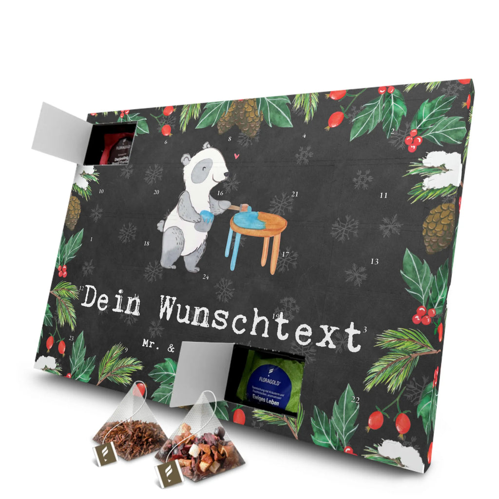 Personalisierter Tee Adventskalender Panda Möbel restaurieren Personalisierter Tee Adventskalender, Geschenk, Sport, Sportart, Hobby, Schenken, Danke, Dankeschön, Auszeichnung, Gewinn, Sportler, Möbel restaurieren, antike Möbel restaurieren, Handwerk, Restaurator