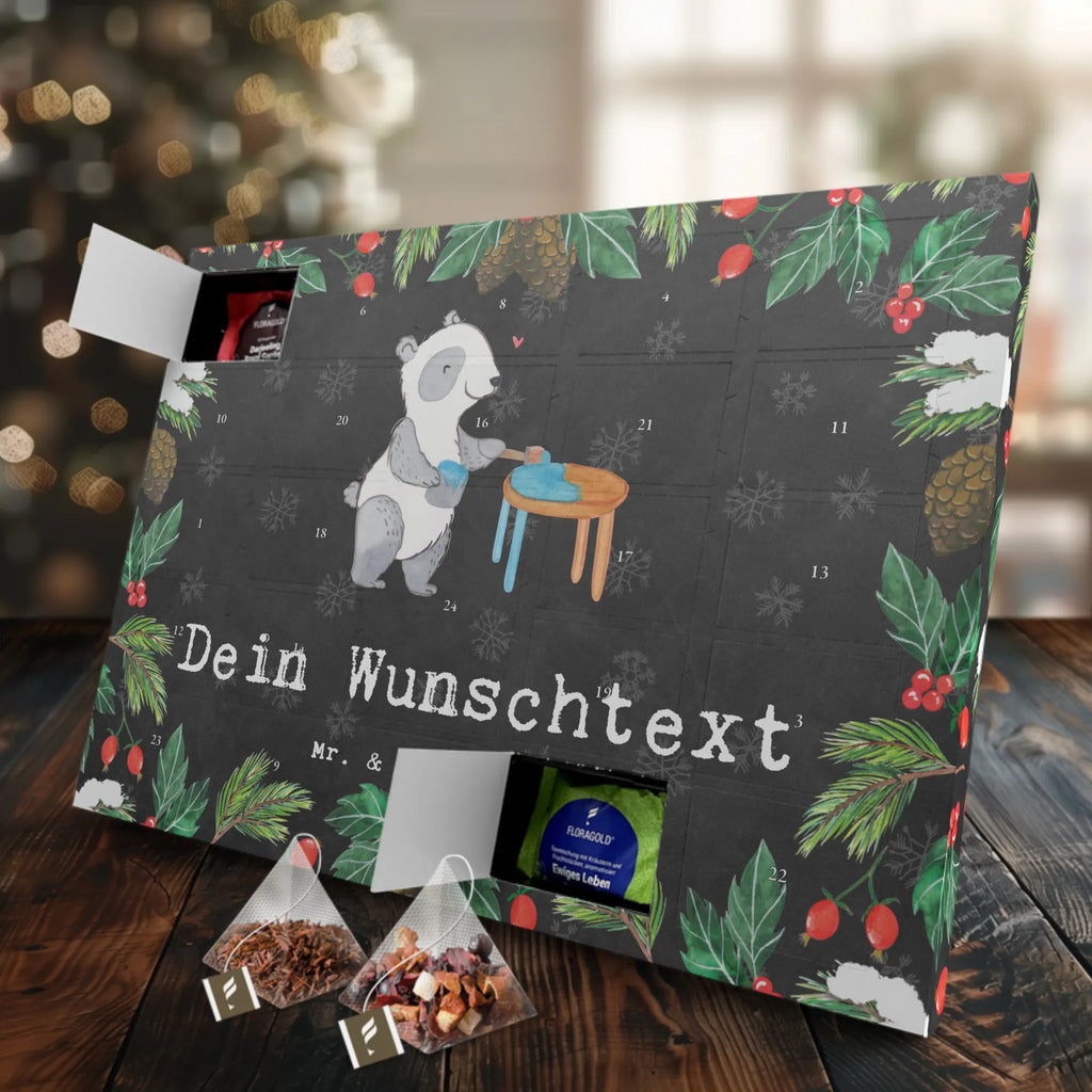 Personalisierter Tee Adventskalender Panda Möbel restaurieren Personalisierter Tee Adventskalender, Geschenk, Sport, Sportart, Hobby, Schenken, Danke, Dankeschön, Auszeichnung, Gewinn, Sportler, Möbel restaurieren, antike Möbel restaurieren, Handwerk, Restaurator