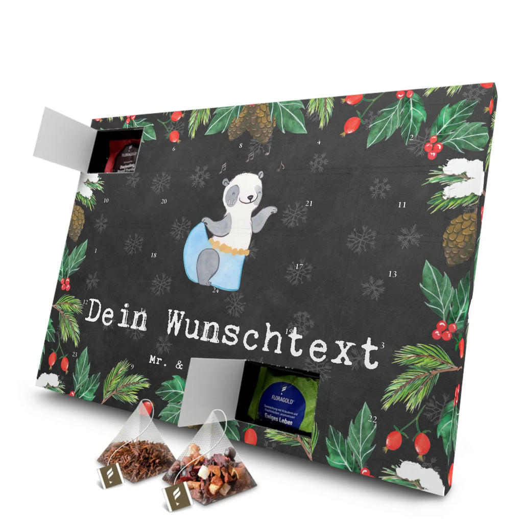 Personalisierter Tee Adventskalender Panda Bauchtanz Personalisierter Tee Adventskalender, Geschenk, Sport, Sportart, Hobby, Schenken, Danke, Dankeschön, Auszeichnung, Gewinn, Sportler, Bauchtanz, orientalischer Tanz, Tanzen