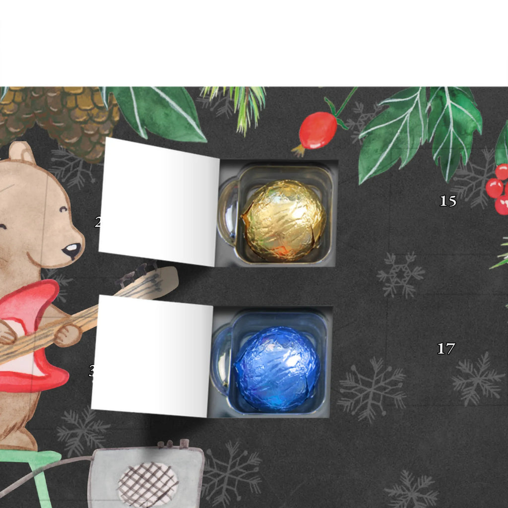 Personalisierter Schoko Adventskalender Bär E-Gitarre Personalisierter Adventskalender, Adventskalender mit Namen, Instrumente, Geschenke Musiker, Musikliebhaber, Bär, E-Gitarre, Band, Gitarre, Verstärker, Solo