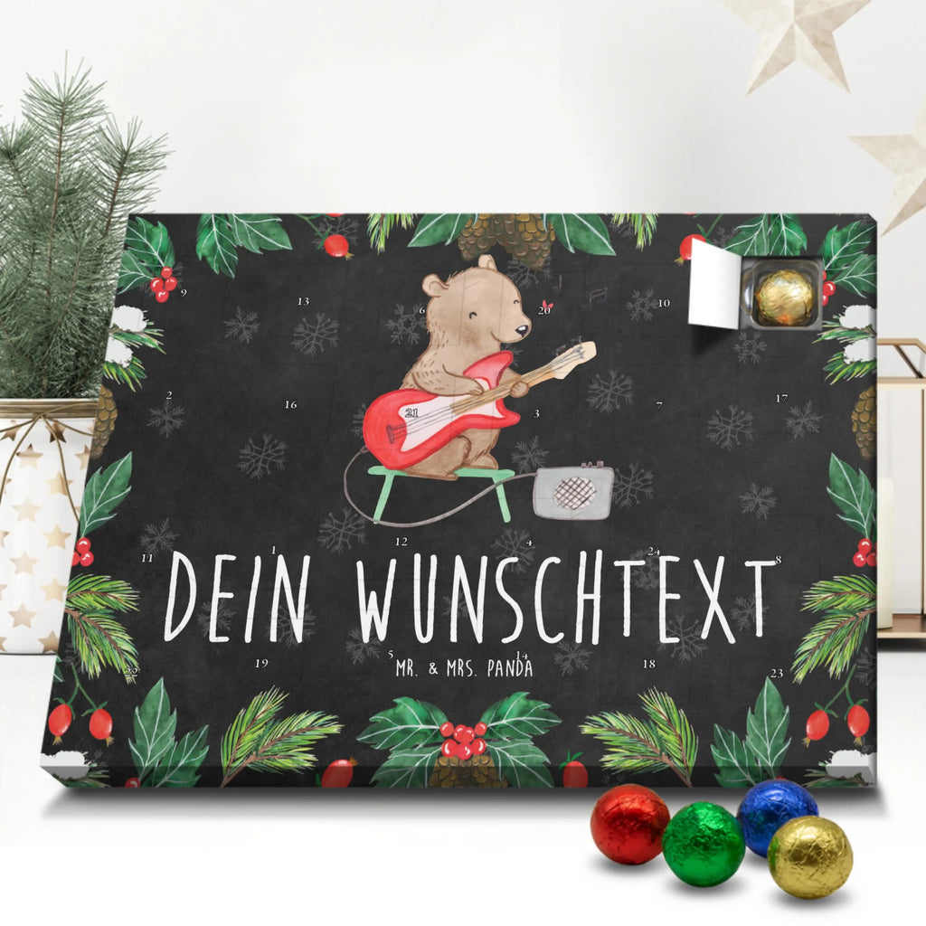 Personalisierter Schoko Adventskalender Bär E-Gitarre Personalisierter Adventskalender, Adventskalender mit Namen, Instrumente, Geschenke Musiker, Musikliebhaber, Bär, E-Gitarre, Band, Gitarre, Verstärker, Solo