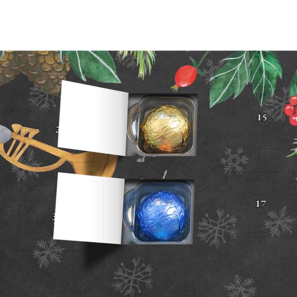 Personalisierter Schoko Adventskalender Pinguin Posaune Personalisierter Adventskalender, Adventskalender mit Namen, Instrumente, Geschenke Musiker, Musikliebhaber, Pinguin, Posaune, Blechblasinstrument, Orchester, Bigband, Klassik, Jazz