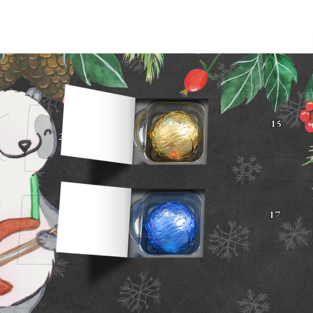 Personalisierter Schoko Adventskalender Panda Bassgitarre Personalisierter Adventskalender, Adventskalender mit Namen, Instrumente, Geschenke Musiker, Musikliebhaber, Panda, Bassgitarre, E-Bass, Verstärker, Band