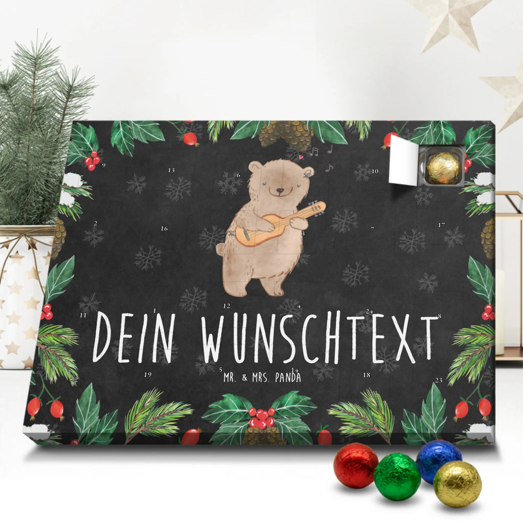 Personalisierter Schoko Adventskalender Bär Gitarre Personalisierter Adventskalender, Adventskalender mit Namen, Instrumente, Geschenke Musiker, Musikliebhaber, Bär, Gitarre, Akustik, Ensemble, Lagerfeuer, Gesang