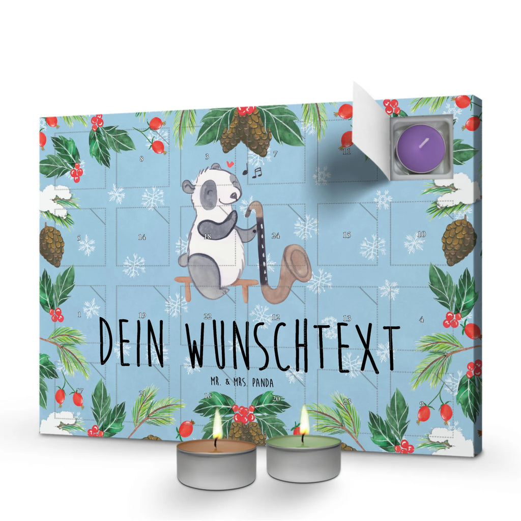 Personalisierter Duftkerzen Adventskalender Panda Bassklarinette Personalisierter Duftkerzen Adventskalender, Instrumente, Geschenke Musiker, Musikliebhaber, Panda, Bassklarinette, Klarinette, Holzblasinstrument, Orchester, Kammermusik