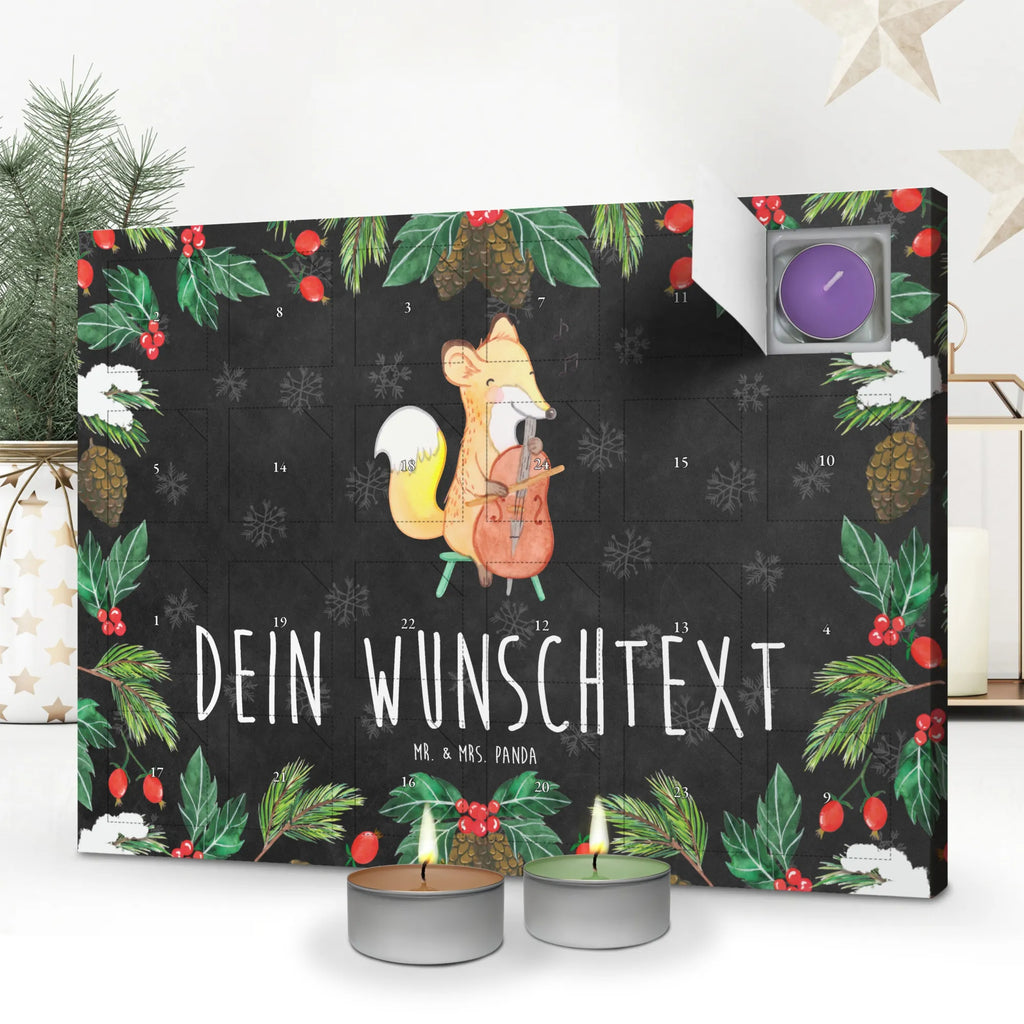 Personalisierter Duftkerzen Adventskalender Fuchs Violoncello Personalisierter Duftkerzen Adventskalender, Instrumente, Geschenke Musiker, Musikliebhaber, Fuchs, Violoncello, Cello, Streicher, Orchester, Ensemble, Bogen, Klassik, Barock