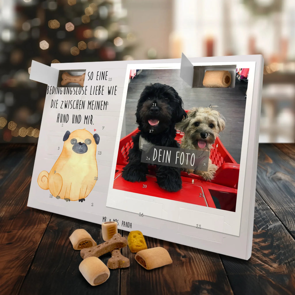 Personalisierter Hunde Foto Adventskalender Mops Personalisierter Hunde Foto Adventskalender, Hund, Hundemotiv, Haustier, Hunderasse, Tierliebhaber, Hundebesitzer, Sprüche, Mops, Liebe, Hundeliebe