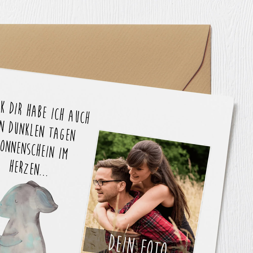 Personalisierte Foto Deluxe Karte Elefant Biene Personalisierte Foto Grußkarte, Tiermotive, Gute Laune, lustige Sprüche, Tiere, Elefant, Biene, Liebe, Liebesbeweis, Jahrestag, Liebesgeschenk, Heiratsantrag, Hochzeitsgeschenk, Liebesspruch