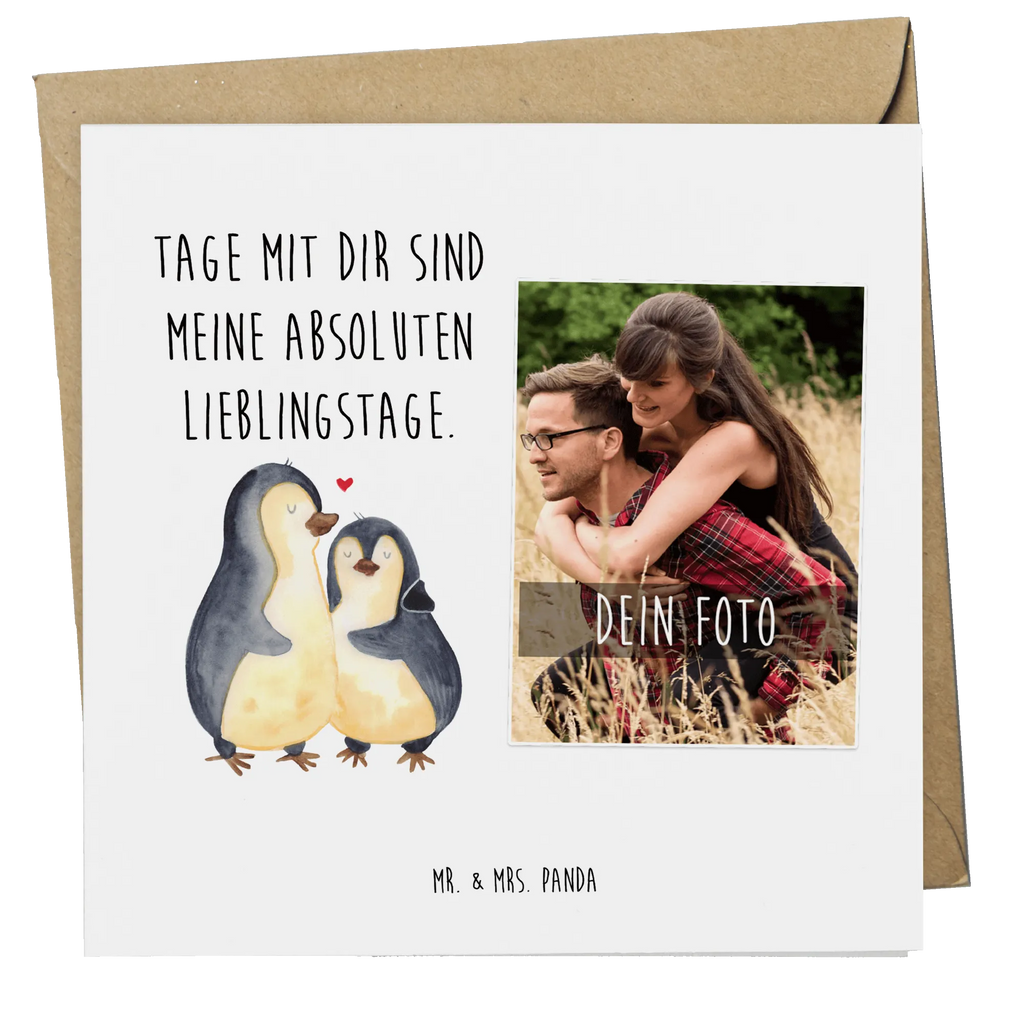 Personalisierte Foto Deluxe Karte Pinguin umarmen Personalisierte Foto Grußkarte, Pinguin, Liebe, Liebespaar, Liebesbeweis, Liebesgeschenk, Verlobung, Jahrestag, Hochzeitstag, Hochzeit, Hochzeitsgeschenk