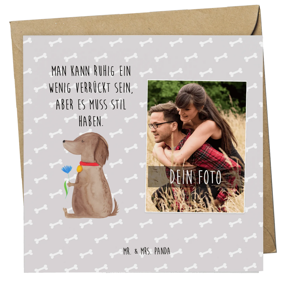 Personalisierte Foto Deluxe Karte Hund Blume Personalisierte Foto Grußkarte, Hund, Hundemotiv, Haustier, Hunderasse, Tierliebhaber, Hundebesitzer, Sprüche, Hunde, Frauchen, Hundeliebe