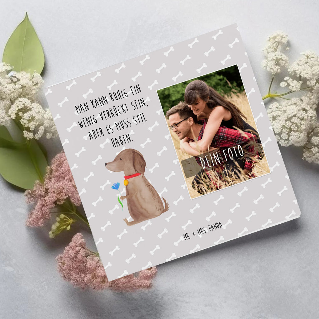 Personalisierte Foto Deluxe Karte Hund Blume Personalisierte Foto Grußkarte, Hund, Hundemotiv, Haustier, Hunderasse, Tierliebhaber, Hundebesitzer, Sprüche, Hunde, Frauchen, Hundeliebe