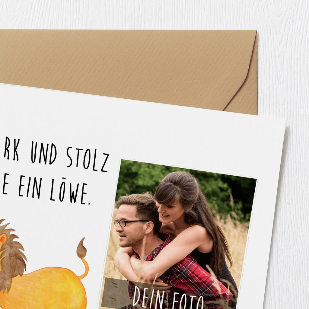 Personalisierte Foto Deluxe Karte Sternzeichen Löwe Personalisierte Foto Grußkarte, Tierkreiszeichen, Sternzeichen, Horoskop, Astrologie, Aszendent, Löwe Geschenk, Löwe Sternzeichen, Geschenk Juli, Geburtstag Juli, Geschenk August, Geburtstag August, König der Tiere