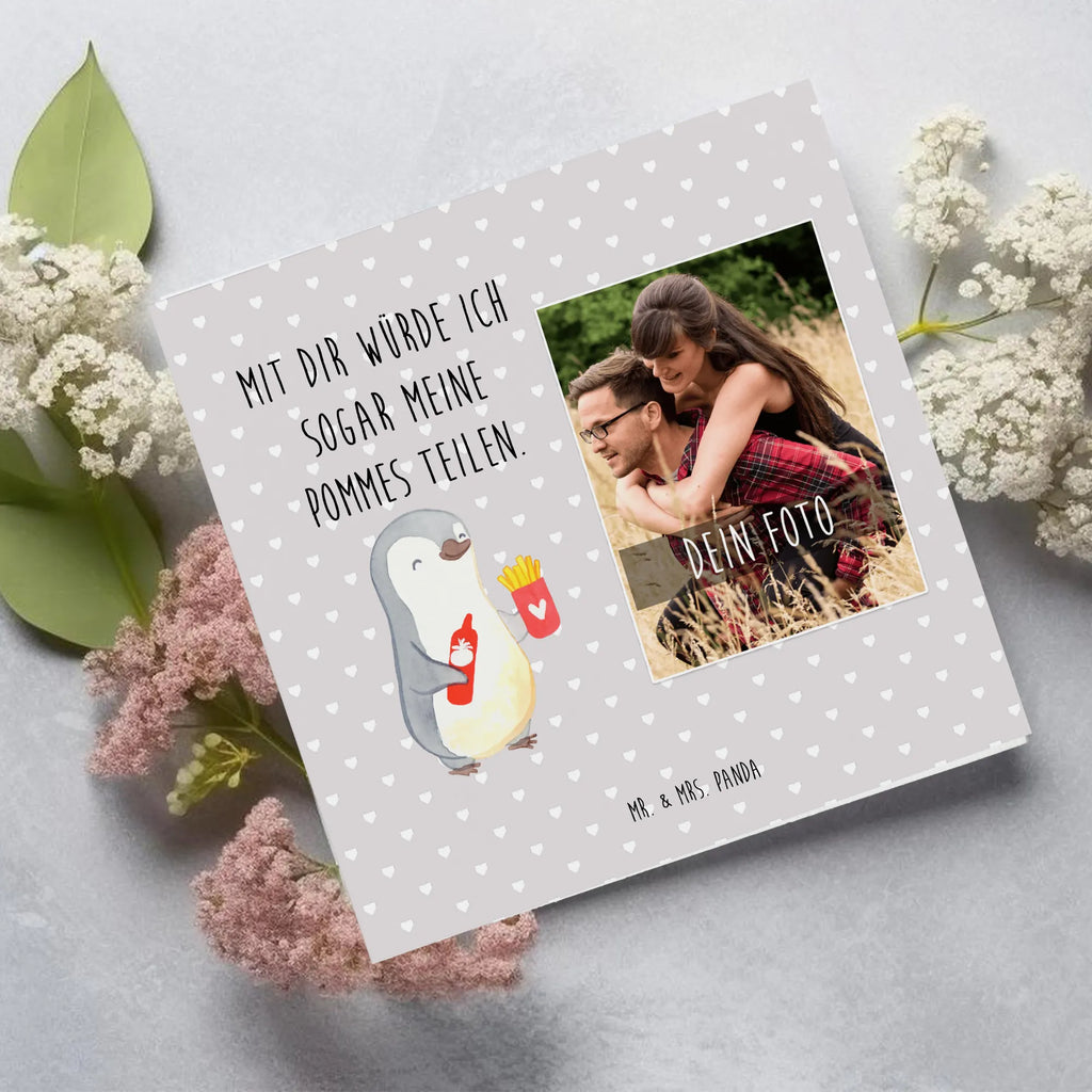 Personalisierte Foto Deluxe Karte Pinguin Pommes Personalisierte Foto Grußkarte, Liebe, Partner, Freund, Freundin, Ehemann, Ehefrau, Heiraten, Verlobung, Heiratsantrag, Liebesgeschenk, Jahrestag, Hocheitstag, Valentinstag, Geschenk für Frauen, Hochzeitstag, Mitbringsel, Geschenk für Freundin, Geschenk für Partner, Liebesbeweis, für Männer, für Ehemann