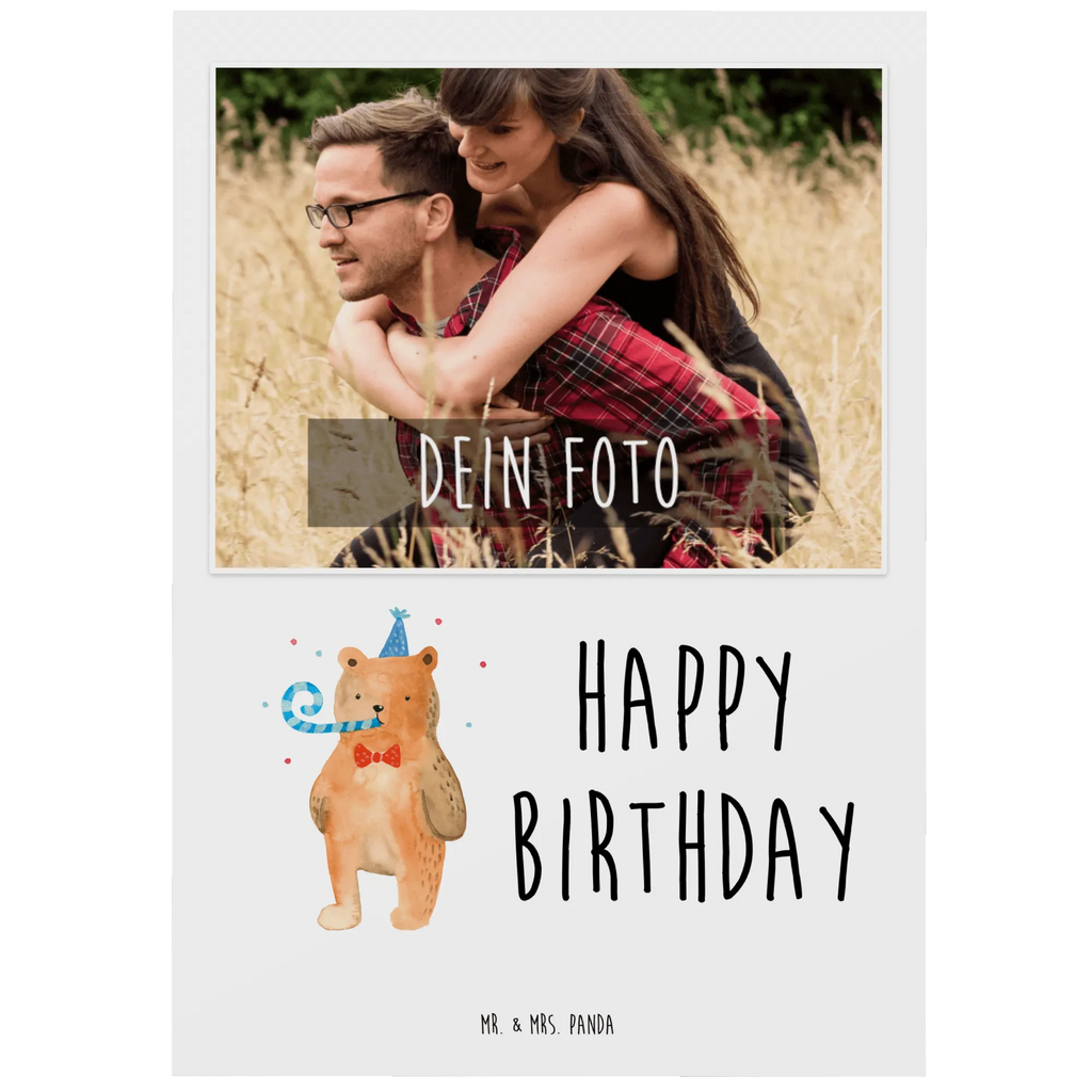 Personalisierte Foto Postkarte Bär Geburtstag Personalisierte Foto Postkarte, Bär, Teddy, Teddybär, Happy Birthday, Alles Gute, Glückwunsch, Geburtstag