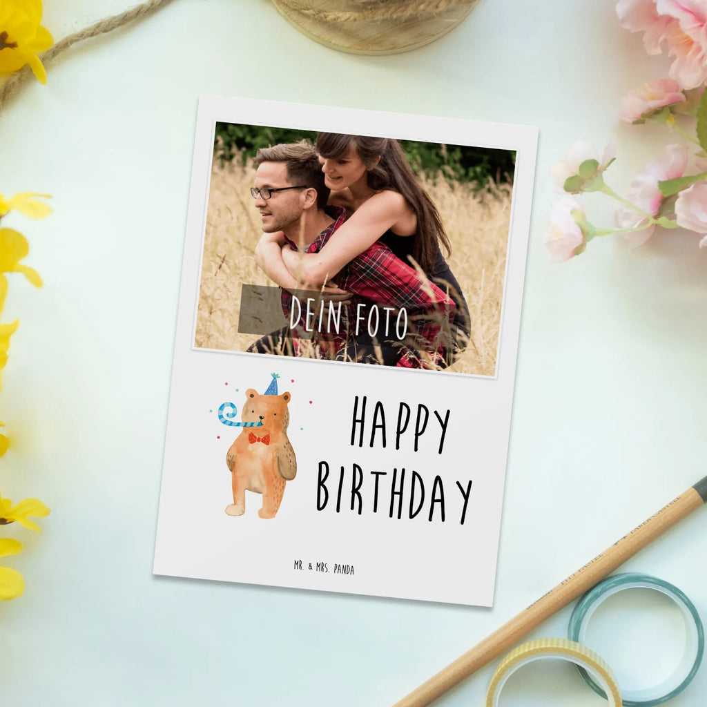 Personalisierte Foto Postkarte Bär Geburtstag Personalisierte Foto Postkarte, Bär, Teddy, Teddybär, Happy Birthday, Alles Gute, Glückwunsch, Geburtstag